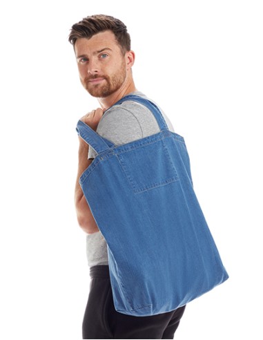 M-M196-Denim Shopper